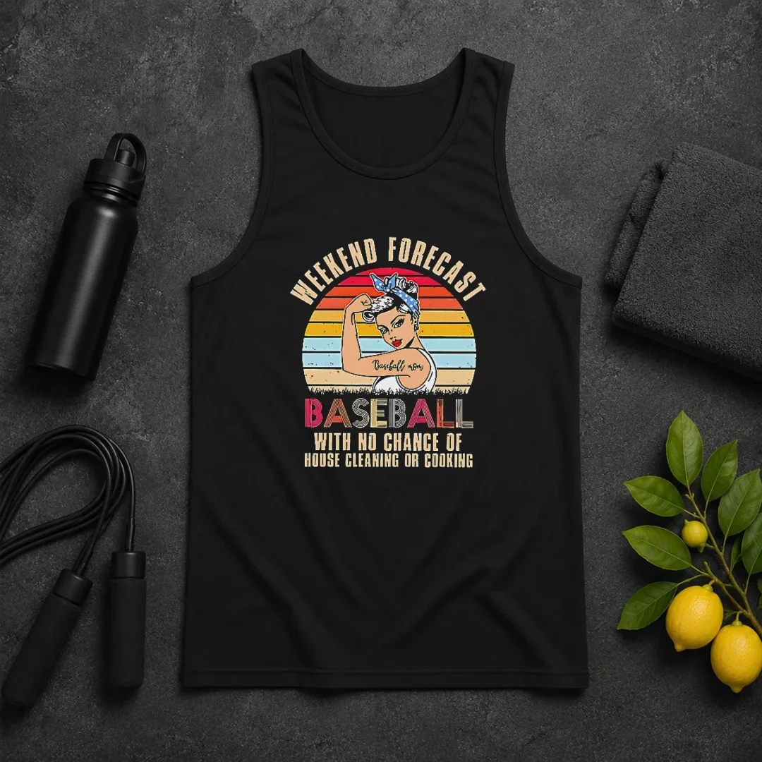 Awesome Pretty Baseball Mom Weekend Forecast With No Chance Of House Cleaning Or Cooking Tank Top Awesome Pretty Baseball Mom Weekend Forecast With No Chance Of House Cleaning Or Cooking Tank Top