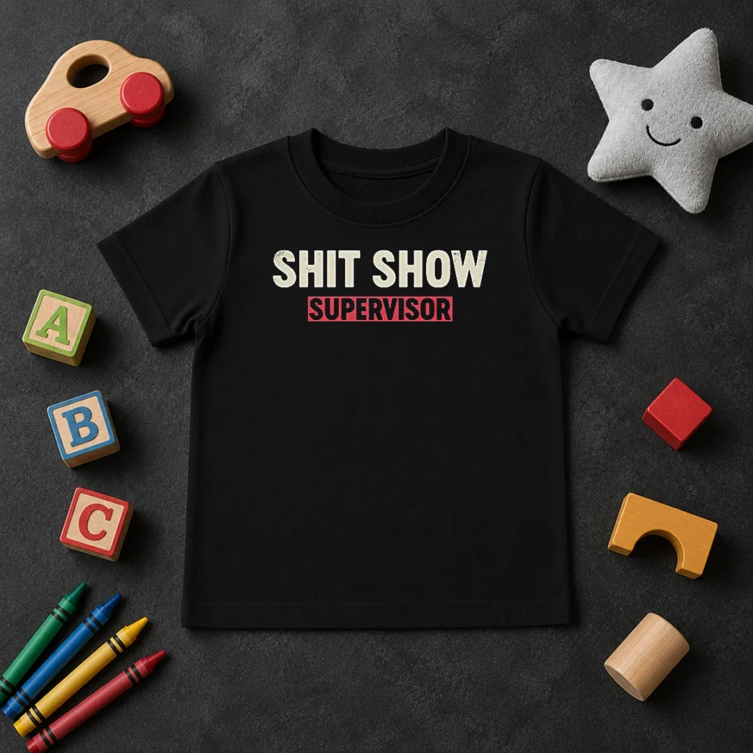 Awesome Shit Show Supervisor Geek Kids T Shirt Awesome Shit Show Supervisor Geek Kids T-Shirt