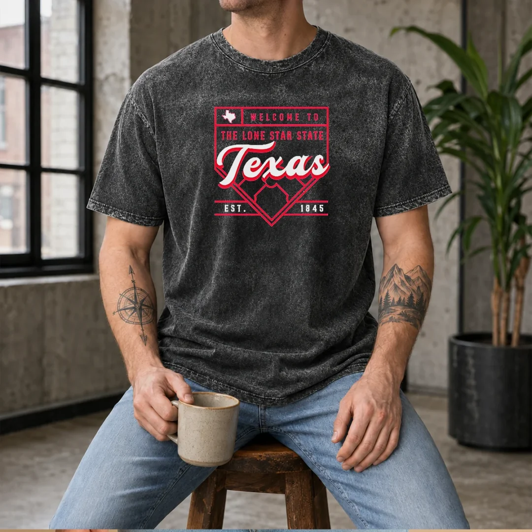 awesome-welcome-to-the-lone-star-state-texas-est-1845-washed-t-shirt Awesome Welcome To The Lone Star State Texas Est 1845 Washed T-Shirt