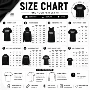 Size chart for Hot Pretty Emergency Medical Crew Emergency Medicine with measurements in inches and cm to help choose the right fit