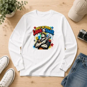Nice Labor Day Pride Graffiti For Workers Long Sleeve Shirt