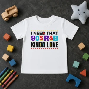 Premium Nice I Need That 90'S Rampb Kinda Love Kids T-Shirt