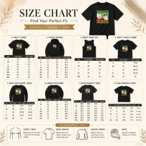 Size chart for Good Original WHO Needs Gluten When You Can Have Cats Retro Fist Bump with measurements in inches and cm to help choose the right fit