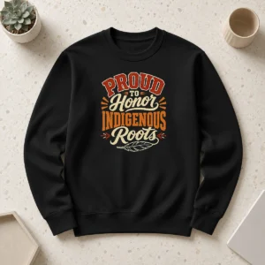 Premium Good Celebrate Indigenous Peoples Day With Typography Sweater