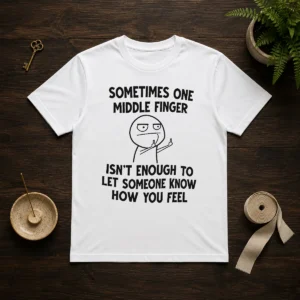 Good Sometimes One Middle Finger Isn'T Enough To Let Someone Know How You Feel