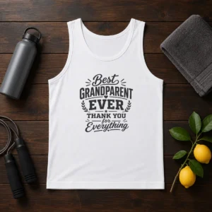 Original Grandparents Day Thank You Gift Line Art Tank Top