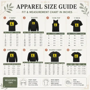 Size chart for Premium Awesome Idaho Shoots Back with measurements in inches and cm to help choose the right fit