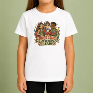 Awesome Good Back To School Squad Goals Retro Distressed Kids T-Shirt
