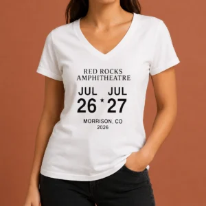 Nice Top Red Rocks Amphitheatre Jul 26 27 Morrison Co 2026 V-Neck Shirt
