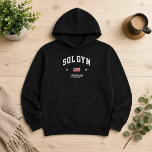 Premium Funny Solgym Lifting Club Earned Not Given 1776 Distressed Hoodie
