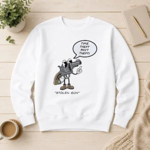 Perfect Hot Stolen Gun Time Theft Ain'T Theft Rubber Hose Style Sweater