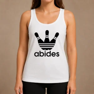 Nice Premium The Dude Abides Bowling Logo The Big Lebowski Tank Top