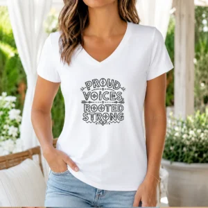 Official Indigenous Peoples Day Pride Line Art V-Neck Shirt