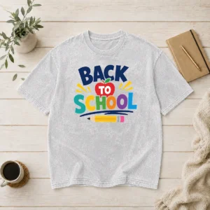 Top Hot Pixel Art Retro Game Back To School Washed T-Shirt