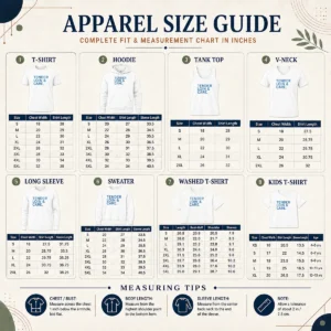 Size chart for Funny Premium Tender Loin & Care with measurements in inches and cm to help choose the right fit