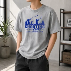 Pretty Shooting For A Cure Ron'S Fight Is Our Fight Washed T-Shirt