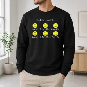 Nice Pretty English Is Weird Geek Sweater