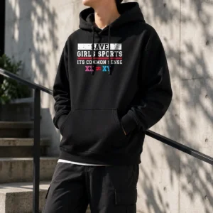 Premium Save Girls Sports Common Sense Statement Hoodie