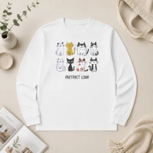 Premium Original Purrfect Love Cat 2026 Long Sleeve Shirt