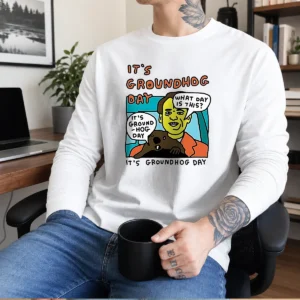 Hot Phil Connors Groundhog Day It Is Groundhog Day What Day Is This Long Sleeve Shirt
