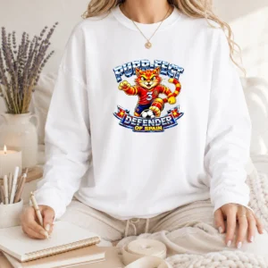 Top Spain Soccer Cat Meme Purr Fect Defender YK Long Sleeve Shirt