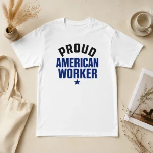 Hot Official Labour Day Proud American Worker Minimalist