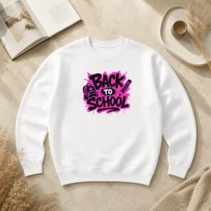 Funny Hot Cute Cartoon Back To School Apple Pencil Stars Sweater