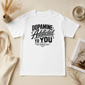 Premium Hot Dopamine Addicted To You Line Art Romance