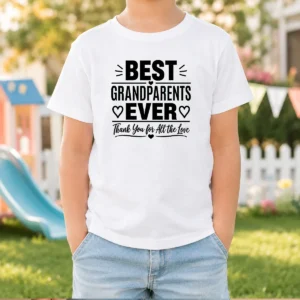Top Grandparents Day Best Grandparents Ever Minimalist Kids T-Shirt