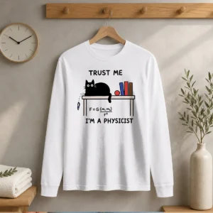 Official Trust Me I'M A Physicist Geek Long Sleeve Shirt