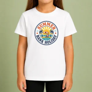 Nice Top Vintage Badge Summer Bank Holiday Relax Enjoy Unwind Kids T-Shirt