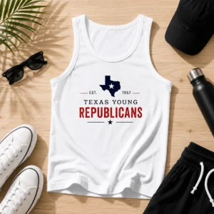 Premium Texas Young Republicans Est 1957 State Of Texas Political Organization Logo Tank Top