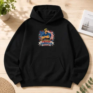 Original Labour Day Proud American Worker Pop Art Hoodie