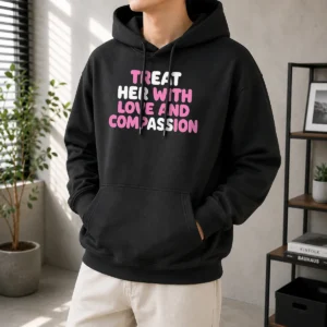 Pretty Treat Her With Love And Compassion Kindness Hoodie
