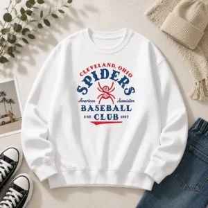 Pretty Vintage Cleveland Spiders American Association Baseball Club Est 1887 Sweater