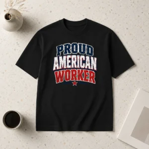 Premium Top Proud American Worker Labour Day Streetwear