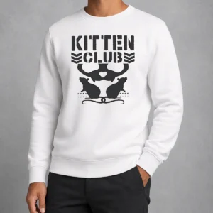 Original Official Distressed Kitten Club Cat Lover Pet Sweater