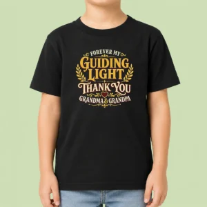 Awesome Grandparents Day Gratitude Typography For Family Love Kids T-Shirt