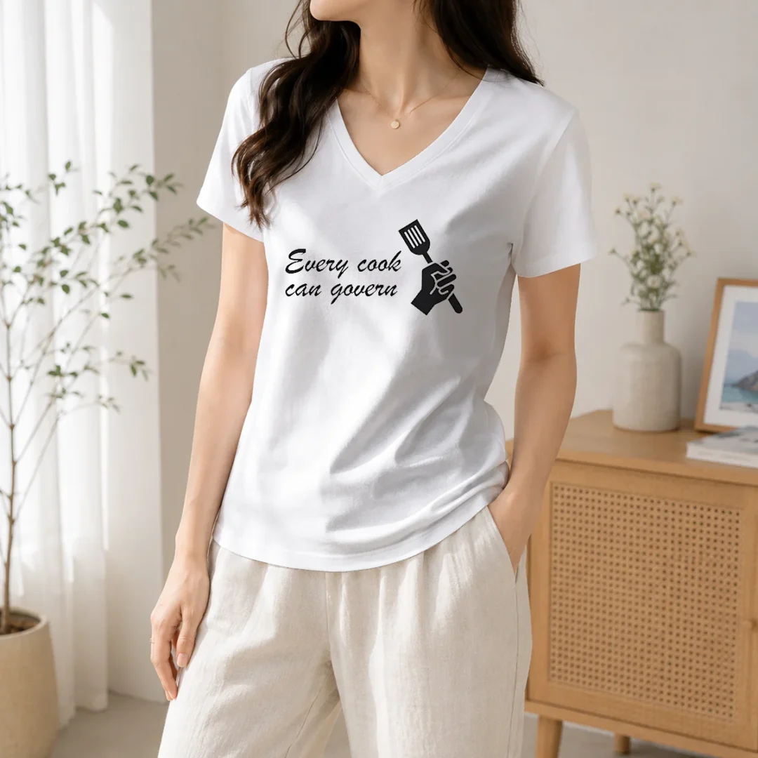 funny-every-cook-can-govern-cooking-chef-political-v-neck-shirt Funny Every Cook Can Govern Cooking Chef Political V-Neck Shirt