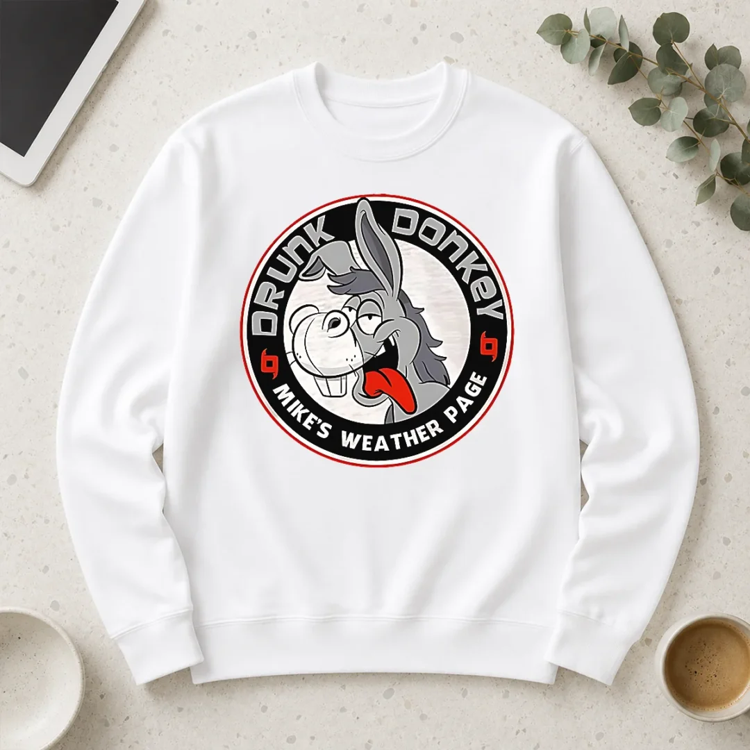 funny-happy-good-drunk-donkey-mike-s-weather-page-long-sleeve-shirt Funny Happy Good Drunk Donkey Mike'S Weather Page Long Sleeve Shirt