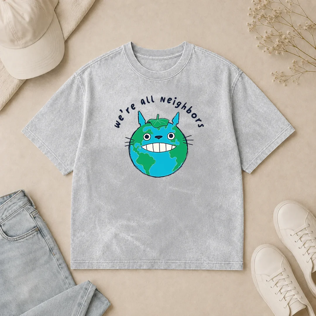 Funny Hot Neighbors From Woot! Washed T Shirt Funny Hot Neighbors From Woot! Washed T-Shirt