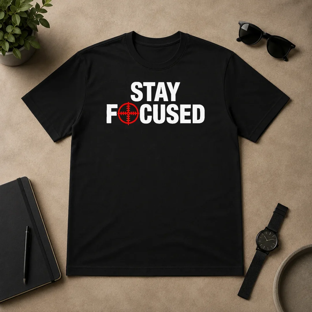 Funny Hot Stay Focused Crosshair t shirt Funny Hot Stay Focused Crosshair