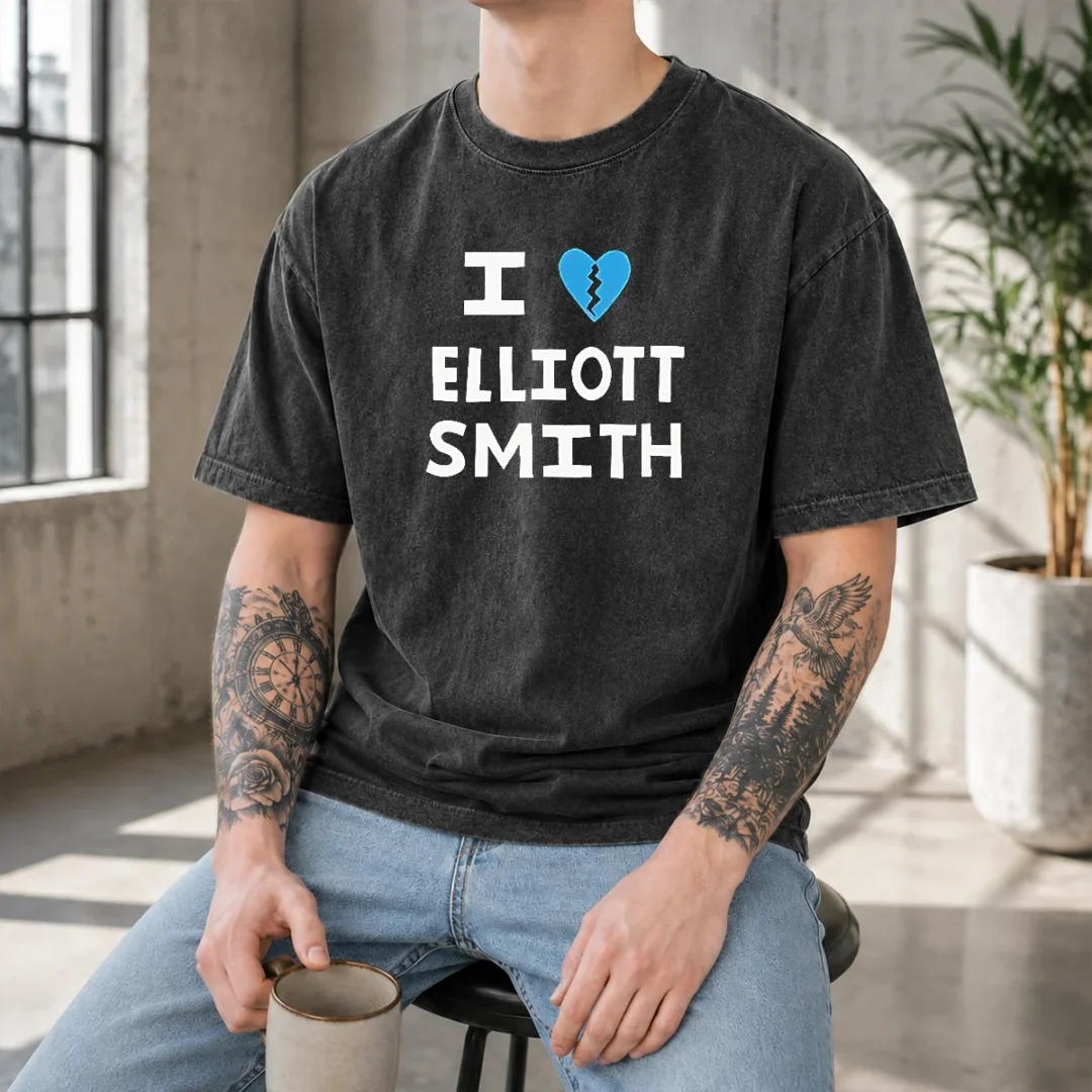 funny-i-heart-elliott-smith-indie-rock-singer-songwriter-washed-t-shirt Funny I Heart Elliott Smith Indie Rock Singer Songwriter Washed T-Shirt