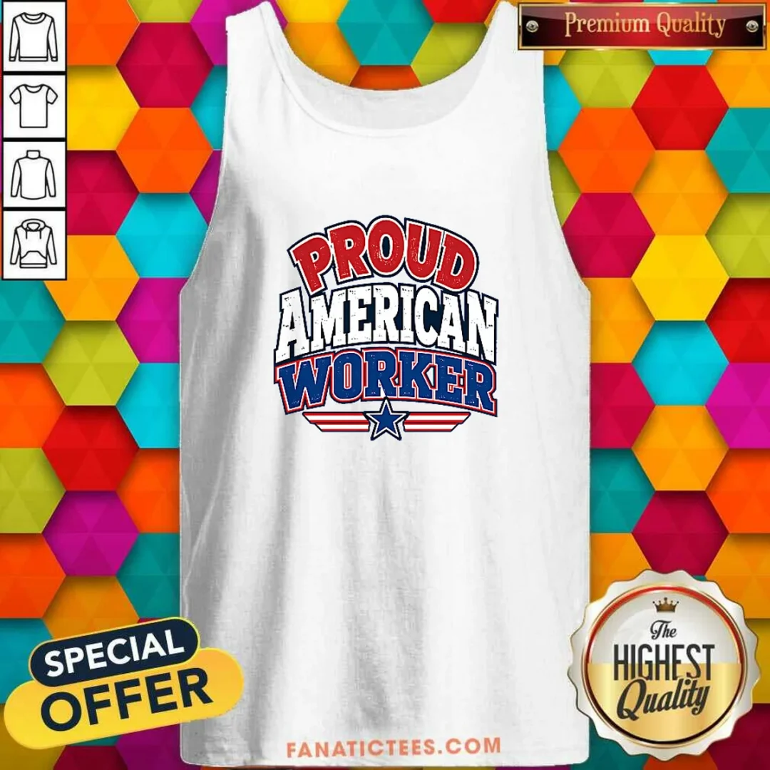 funny-labour-day-proud-american-worker-cartoon-tank-top Funny Labour Day Proud American Worker Cartoon Tank Top