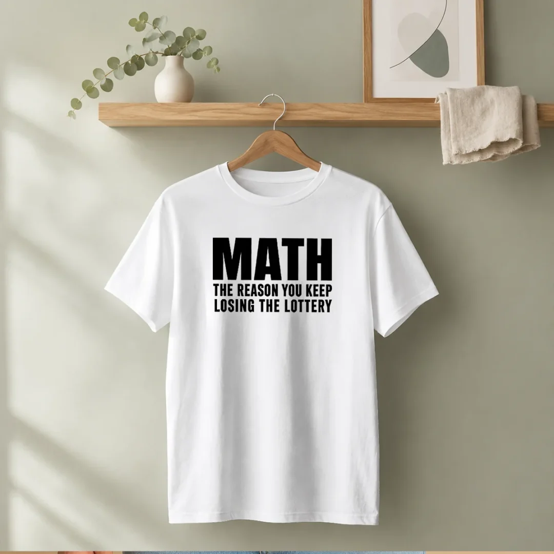 funny-math-the-reason-you-keep-losing-the-lottery-t-shirt Funny Math The Reason You Keep Losing The Lottery
