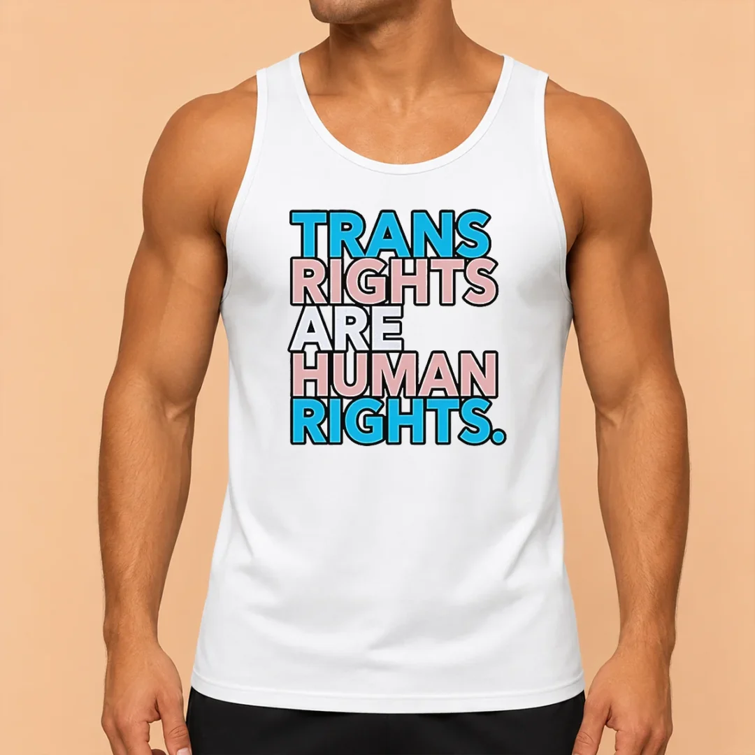 funny-nice-trans-rights-are-human-rights-lgbtq-pride-tank-top Funny Nice Trans Rights Are Human Rights LGBTQ Pride Tank Top