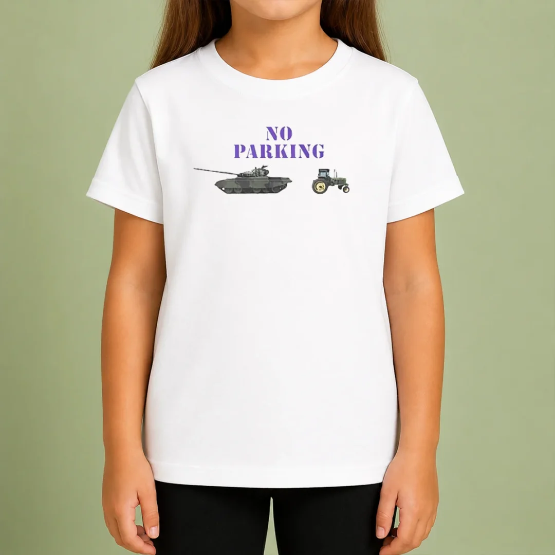 funny-no-parking-for-russian-tanks-meme-kids-t-shirt Funny No Parking For Russian Tanks Meme Kids T-Shirt