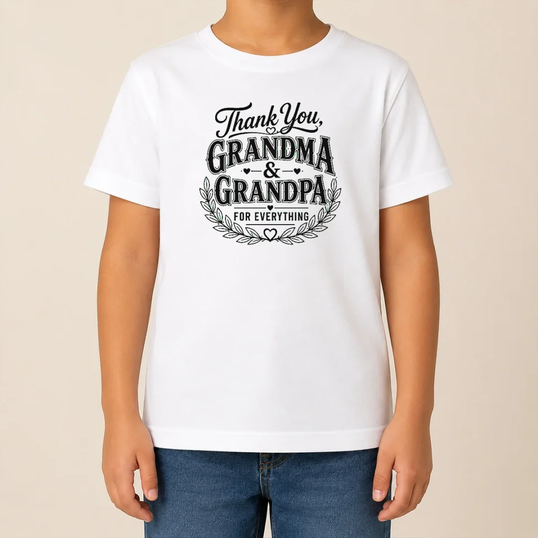 Funny Official Grandparents Day Thank You With Line Art Typography Kids T Shirt Funny Official Grandparents Day Thank You With Line Art Typography Kids T-Shirt