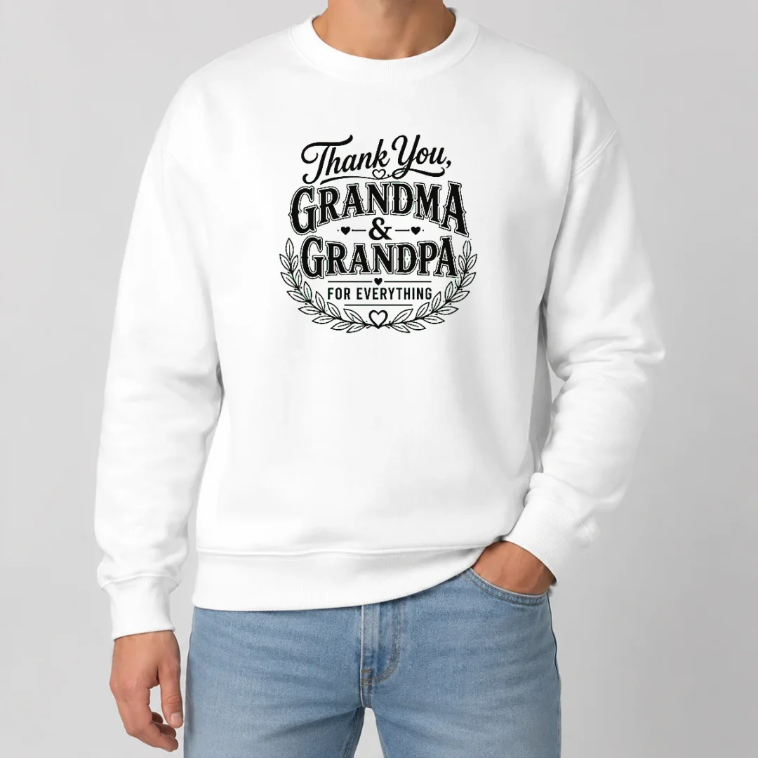 Funny Official Grandparents Day Thank You With Line Art Typography Sweater Funny Official Grandparents Day Thank You With Line Art Typography Sweater