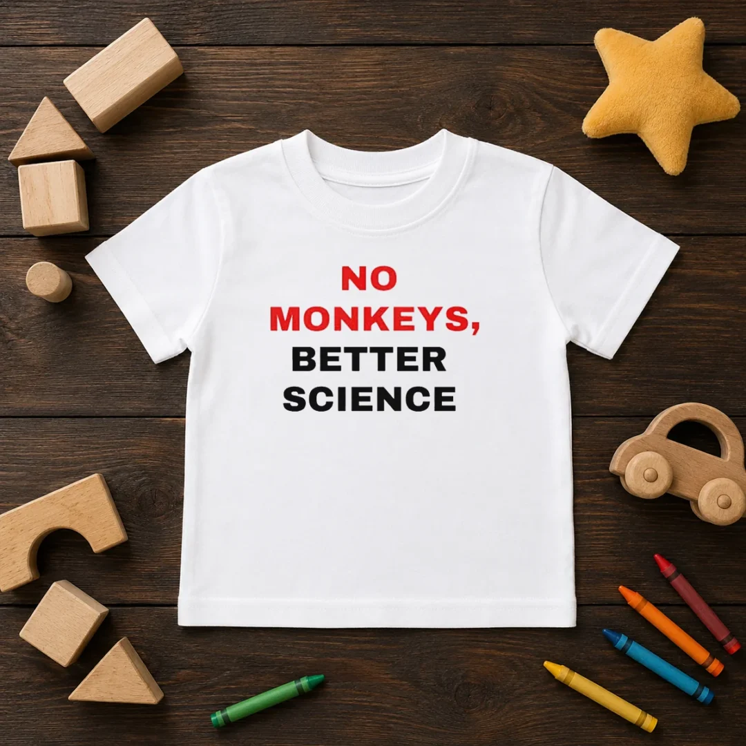 funny-peta-no-monkeys-better-science-kids-t-shirt Funny Peta No Monkeys Better Science Kids T-Shirt
